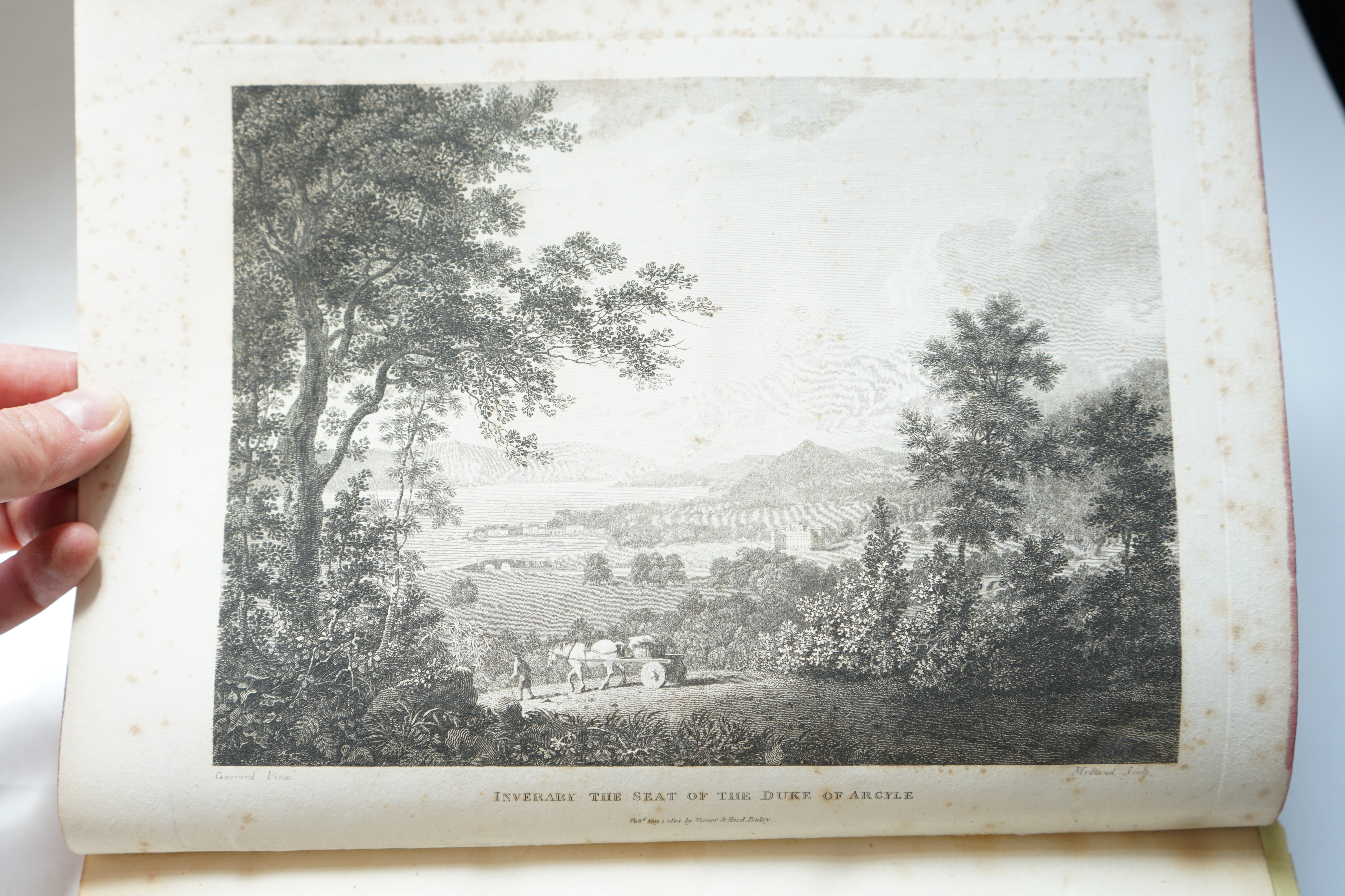 Thornton, Col. Thomas - A Sporting Tour through the Northern parts of England and Great part of the Highlands of Scotland, 4to, rebound half calf, engraved frontispiece and 15 plates, London, 1804, and Thornton, Col. Tho